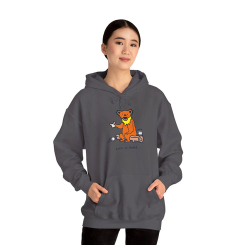 Grateful Dead - Life is dead. Snackin' Bear Grateful Dead Unisex Hoodie - StealieShop